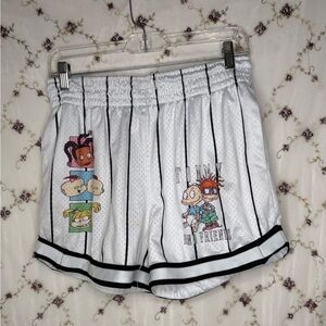 Nickelodeon White Cartoon Character Women's Shorts